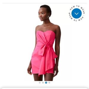 Florida Summer Ribbon Strapless Sheath Mini Dress NWT Size 4